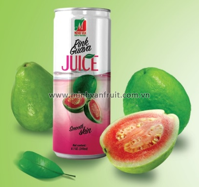 Canned Pink Guava Juice 1