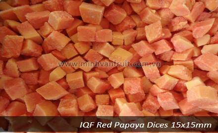 Frozen Red Papaya Dices 1